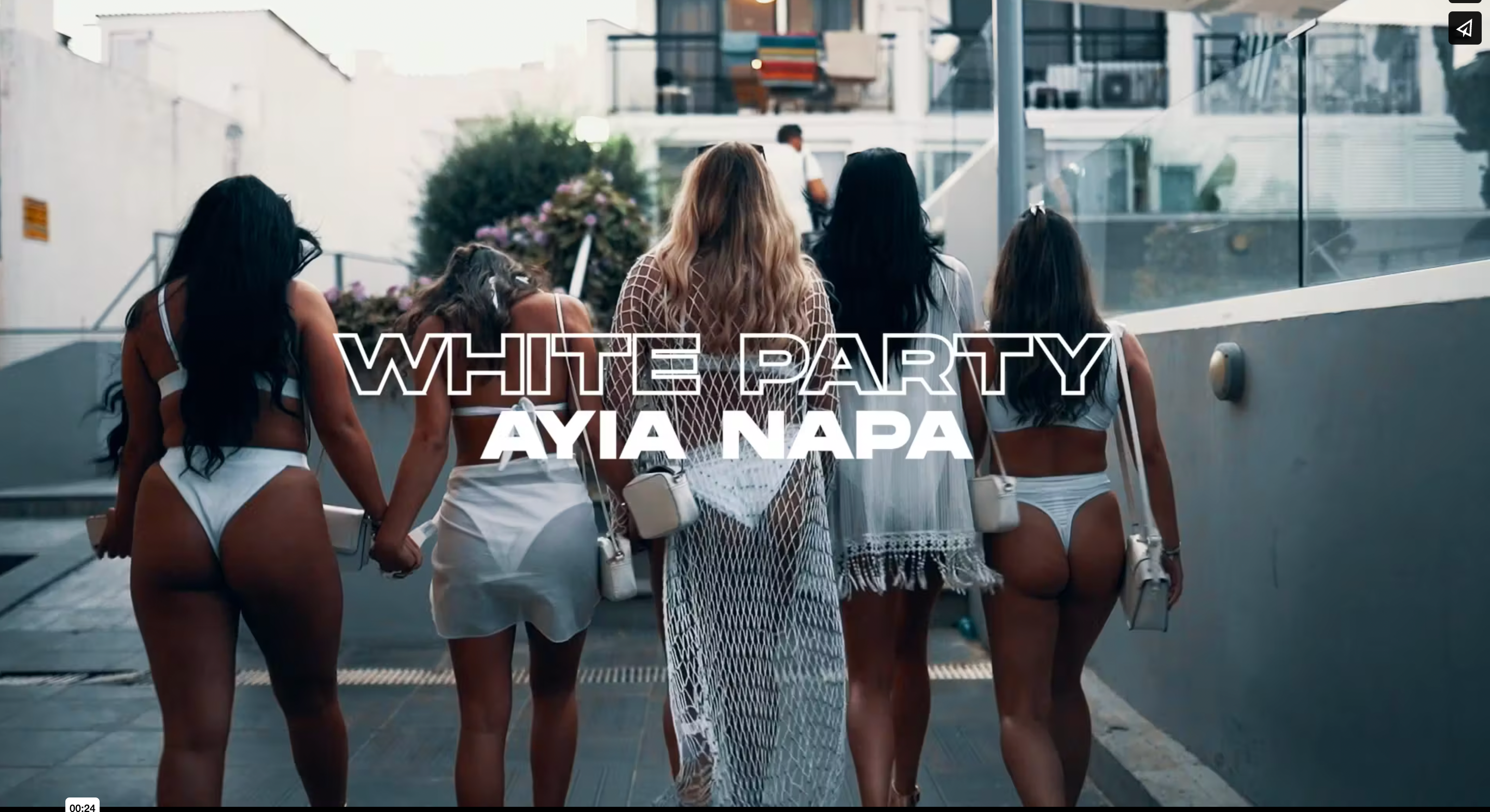 Load video: White Party Event Ayia Napa